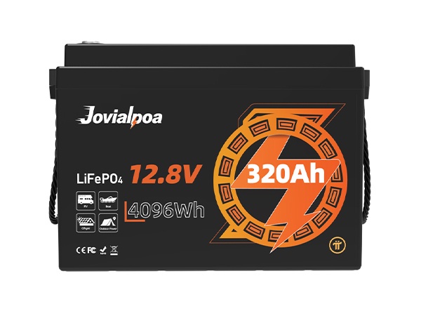Jovialpoa 4096Wh 12V 320Ah LiFePO4 RV电池