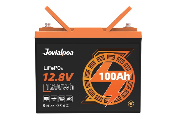 Jovialpoa 12V 100Ah迷你船用拖网电动机电池