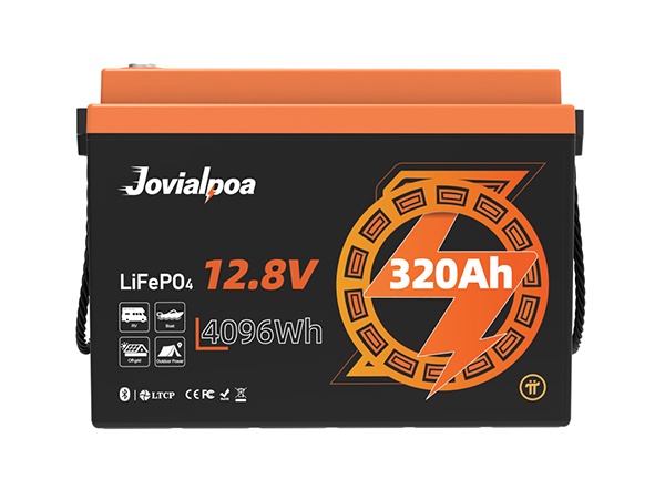 Jovialpoa 12V 320Ah低温保护LiFePO4电池